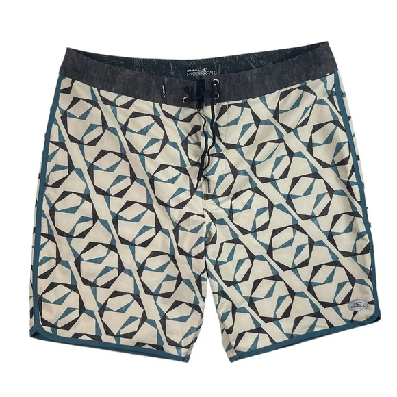 SH465 Mens O’Neill HyperFreak Surfing Brand Beach Stretch Board Shorts 34 - Picture 1 of 7